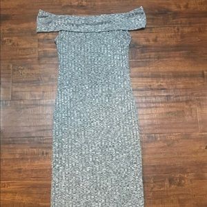 Off the shoulder knit dress
